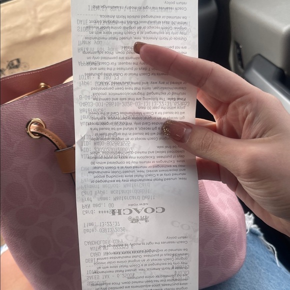 Coach powder Pink Rowan Signature Bucket Bag 2026 soldout authentic - Picture 2 of 7